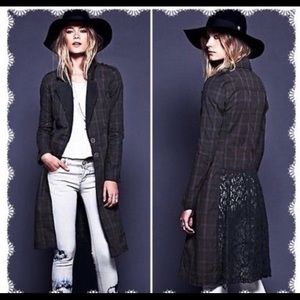 Free People Long Duster Jacket Size 2